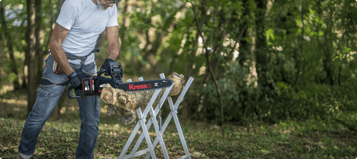 Kress 2×20 V 40 cm bürstenlose Kettensäge (KG347E)