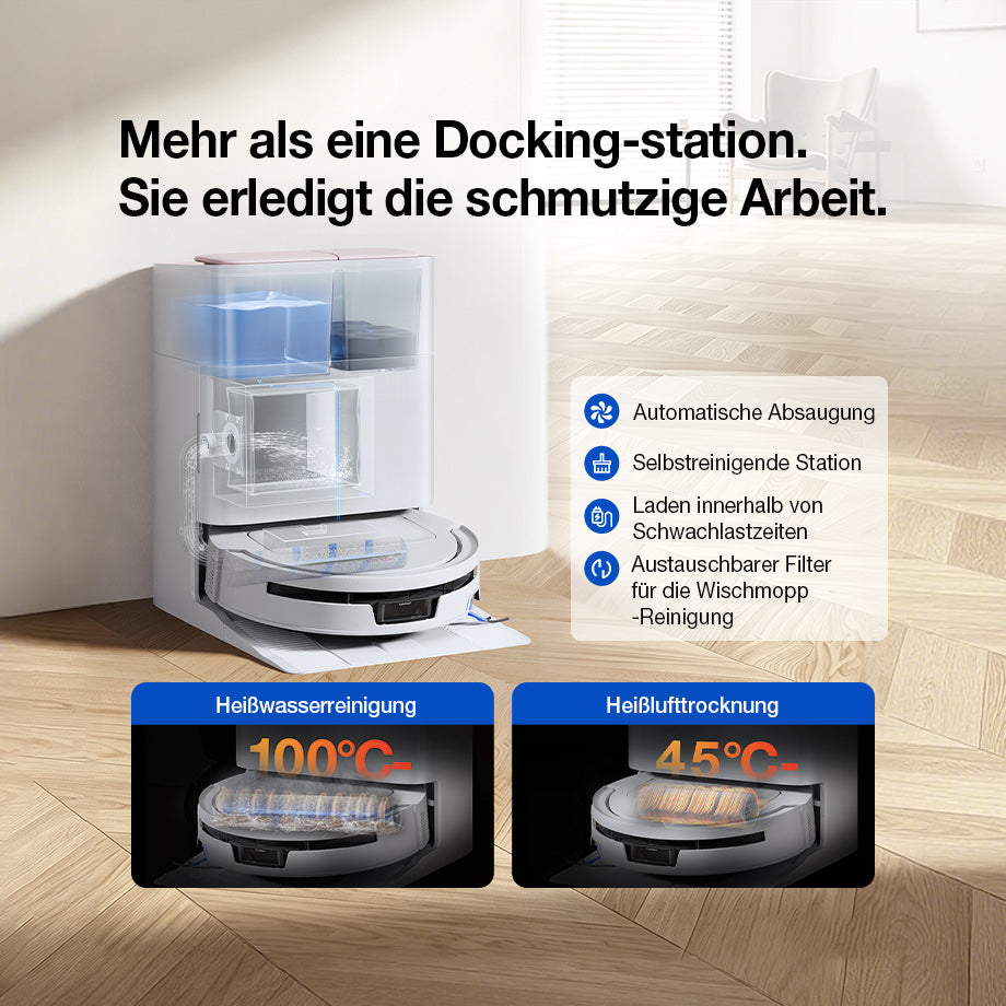 Ecovacs Deebot T90 Max Pro Omni auf Teppich