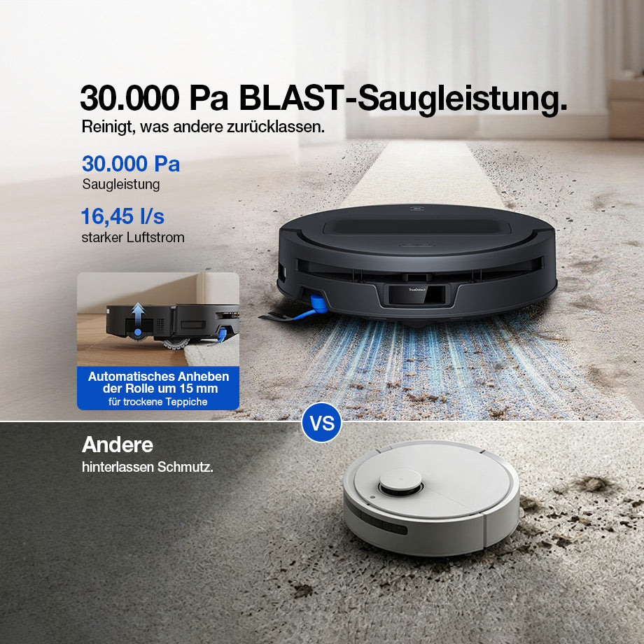 Ecovacs Deebot T90 Max Omni Saugkraft