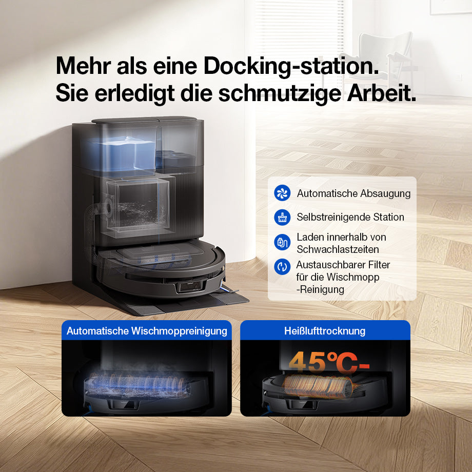 Ecovacs Deebot T90 Max Omni auf Teppich