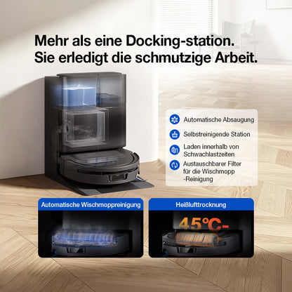 Ecovacs Deebot T90 Max Omni auf Teppich