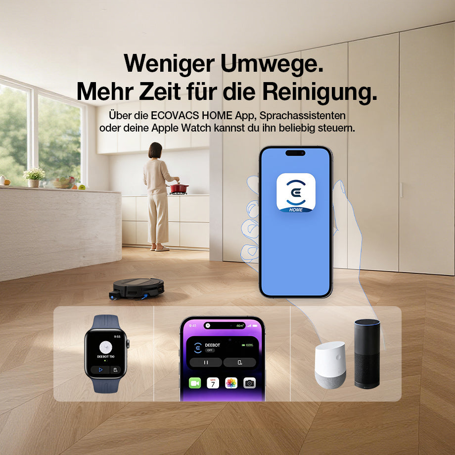Ecovacs Deebot T90 Max Omni flache Bauweise