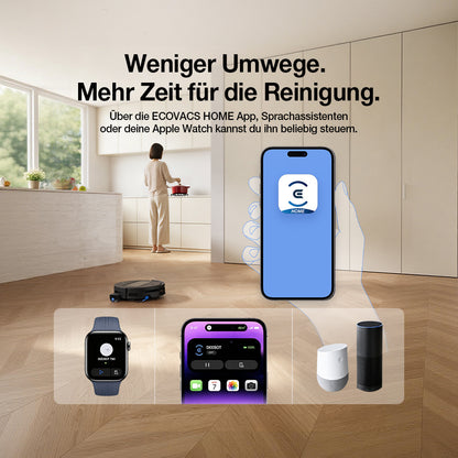 Ecovacs Deebot T90 Max Omni flache Bauweise