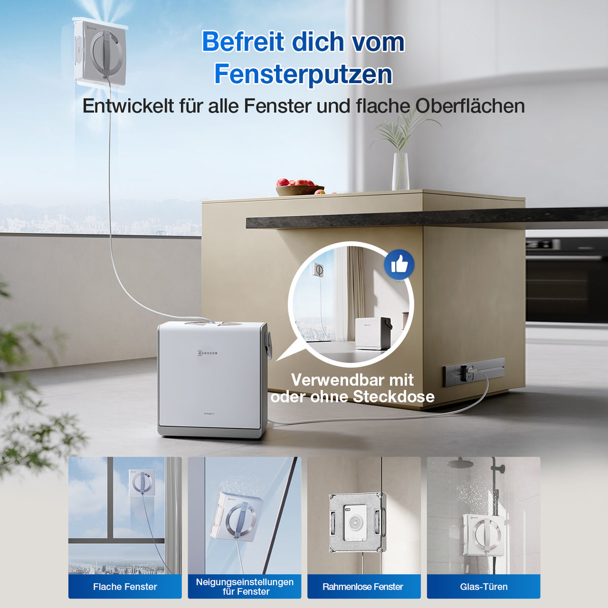 Ecovacs Fensterreiniger W2 Pro Omni