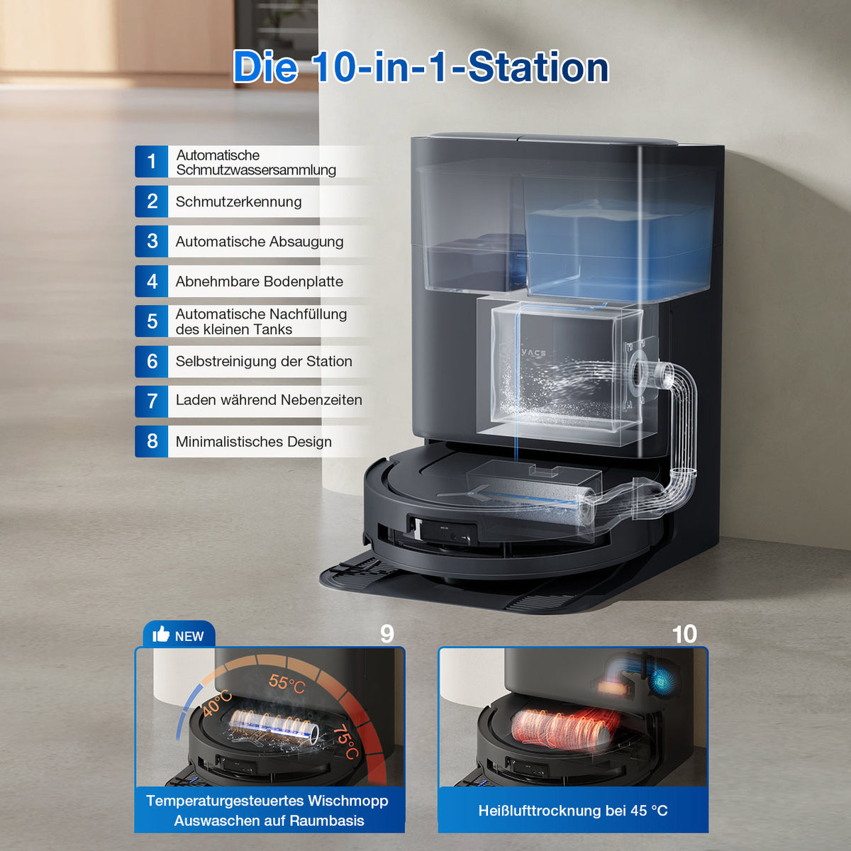 Ecovacs Saugroboter T80 Omni