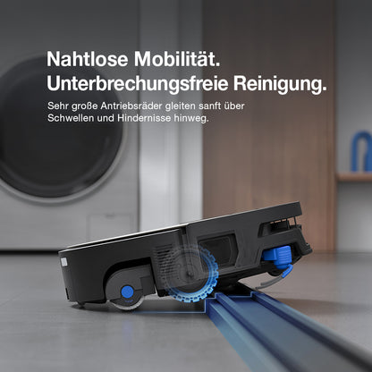 Ecovacs X12S OmniCyclone: TruePass überwindet Schwellen