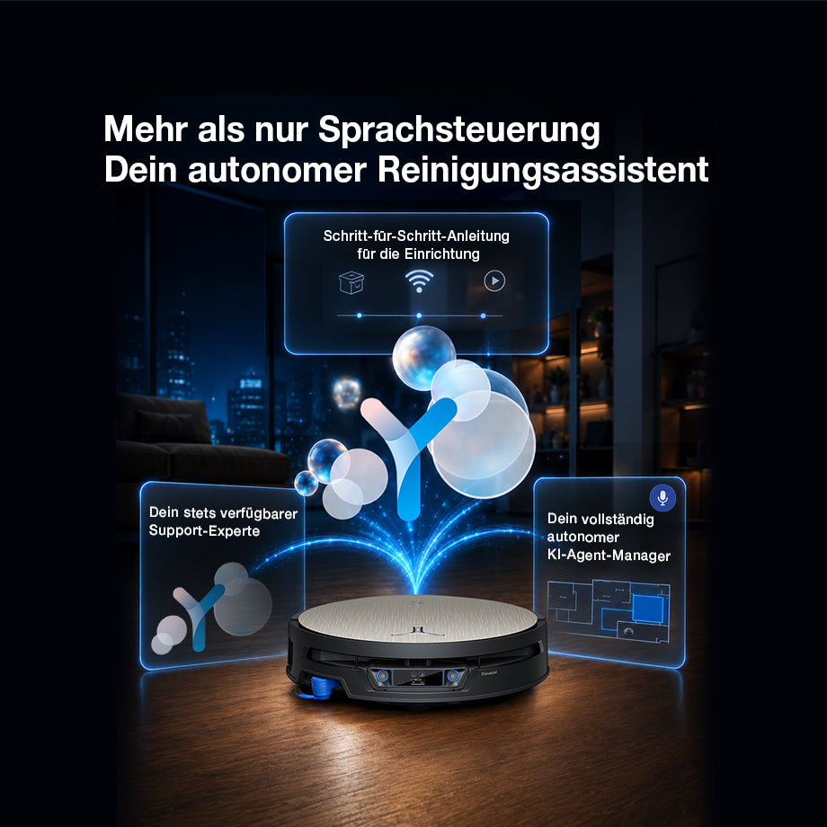 Ecovacs X12S OmniCyclone: Sprachassistent AGENT YIKO