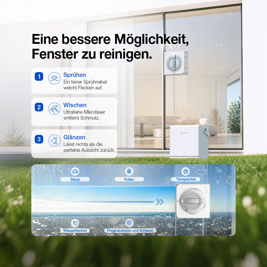 Ecovacs Winbot W2S Pro Omni Sprühsystem