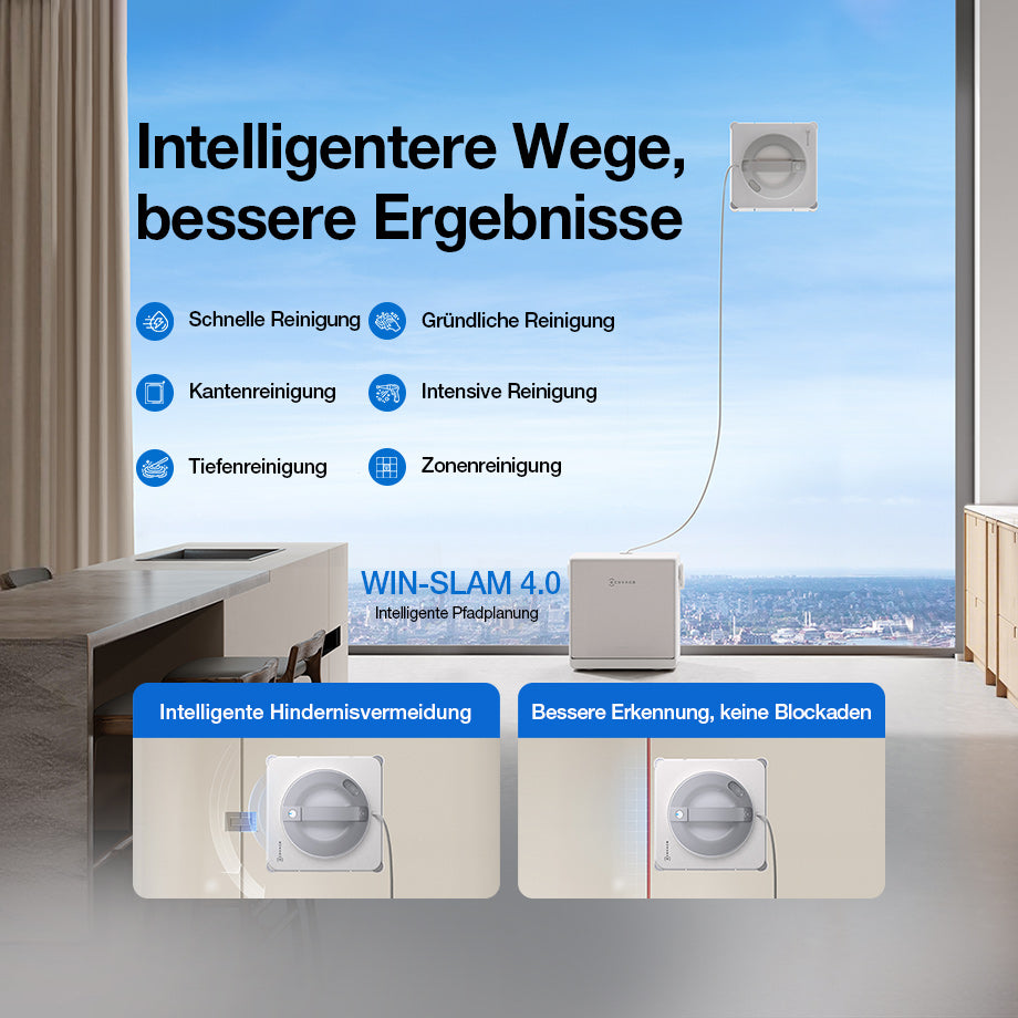 Ecovacs Winbot W2S Pro Omni im Einsatz