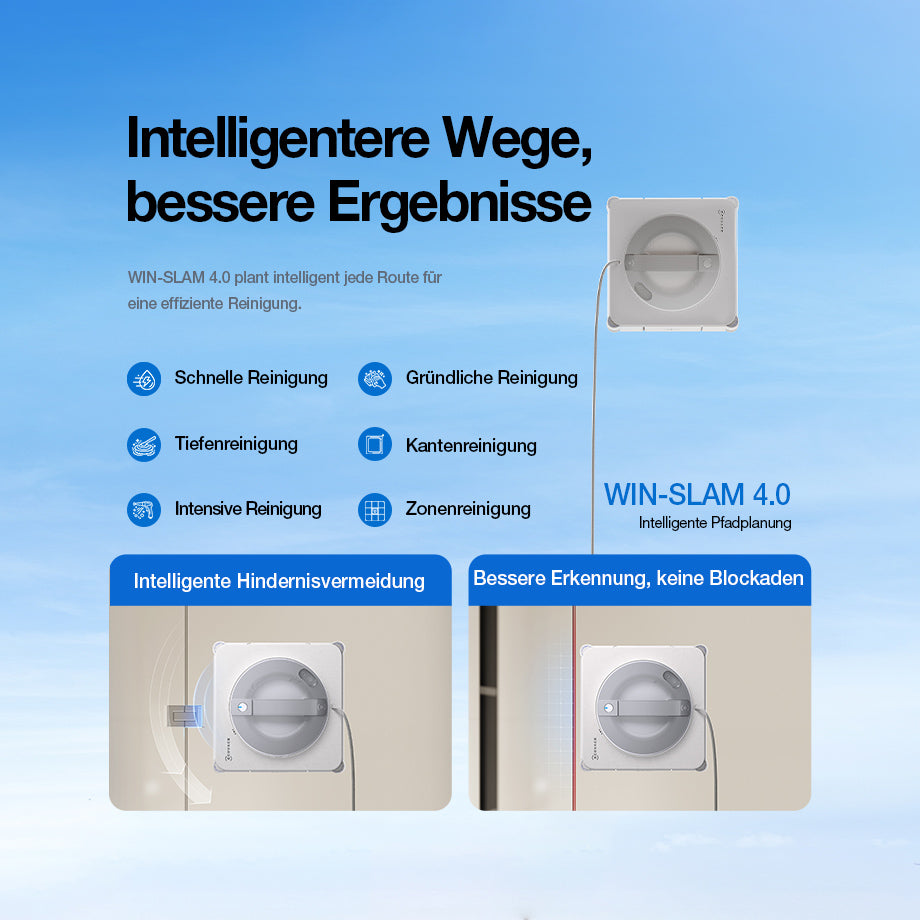 Ecovacs Winbot W2S Pro im Einsatz