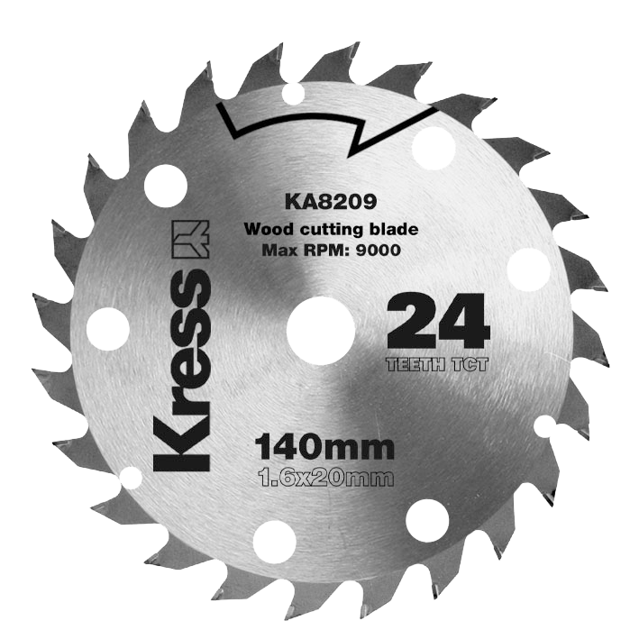 Kress TCT-Sägeblatt 140 mm 24 Zähne (KA8209)