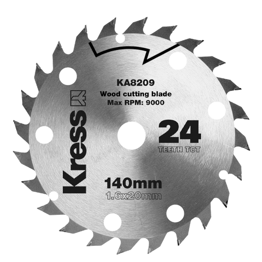 Kress TCT-Sägeblatt 140 mm 24 Zähne (KA8209)