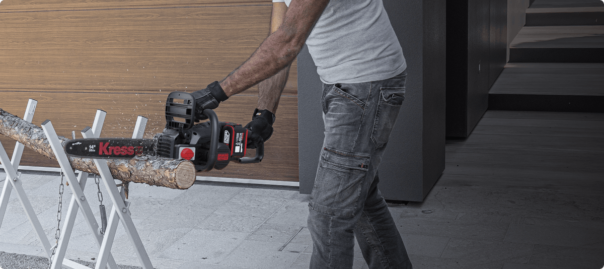 Kress 2×20 V 35 cm bürstenlose Kettensäge (KG346)