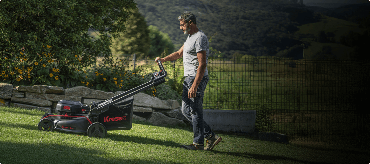 Kress 60 V 51 cm bürstenloser Rasenmäher mit Antrieb (KG760E)