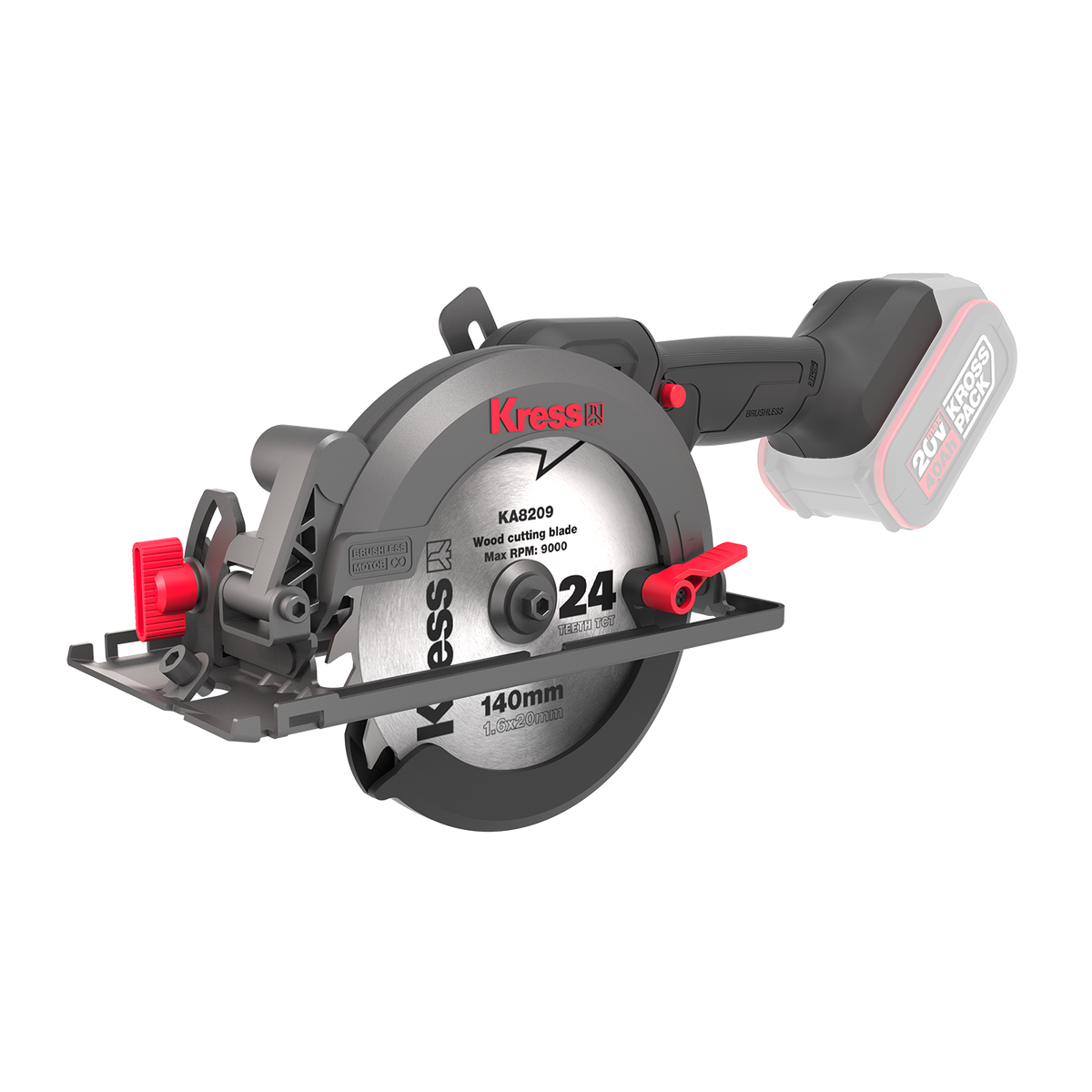 Kress 20 V Akku-Kompakt-Handkreissäge 140 mm (KUE11)