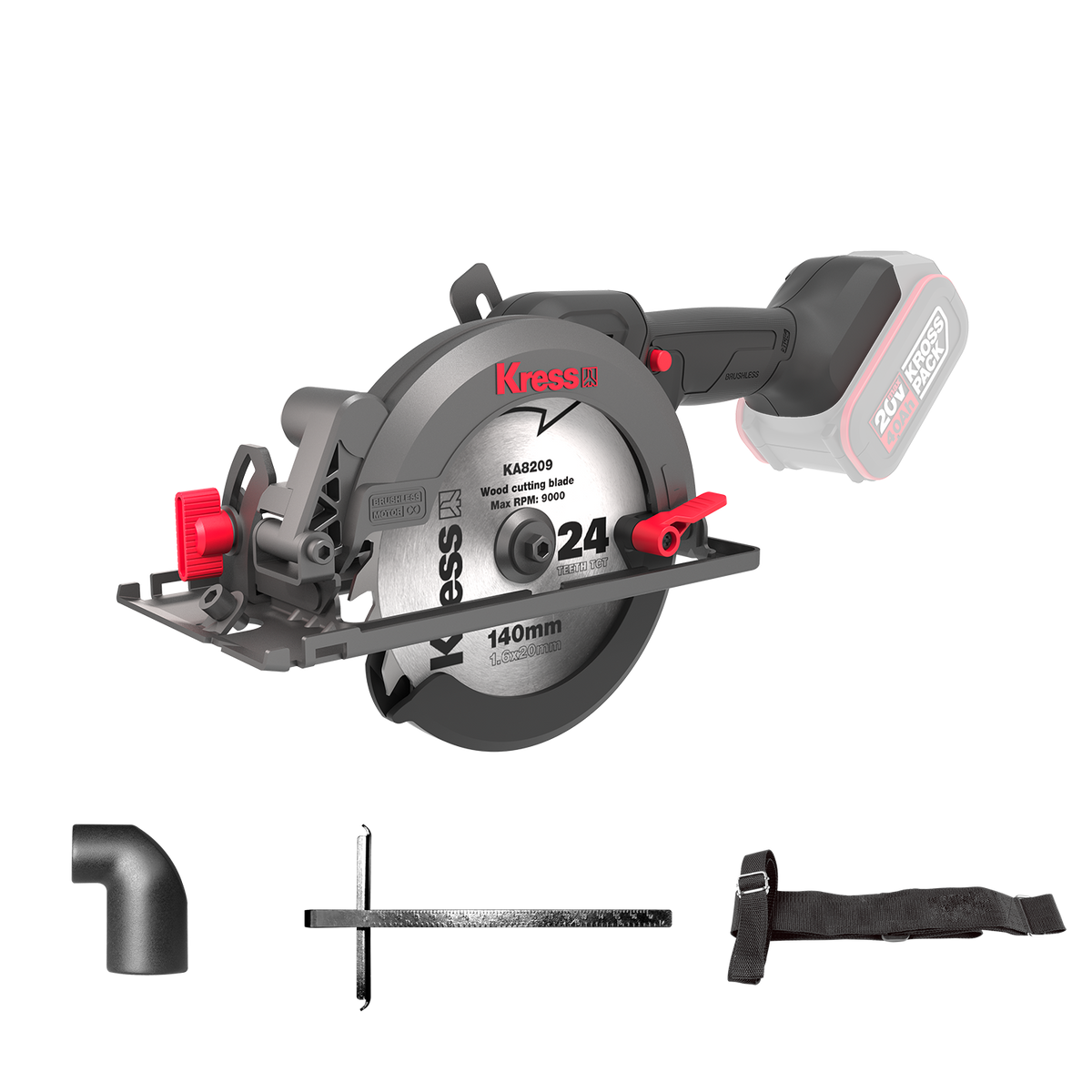 Kress 20 V Akku-Kompakt-Handkreissäge 140 mm (KUE11)