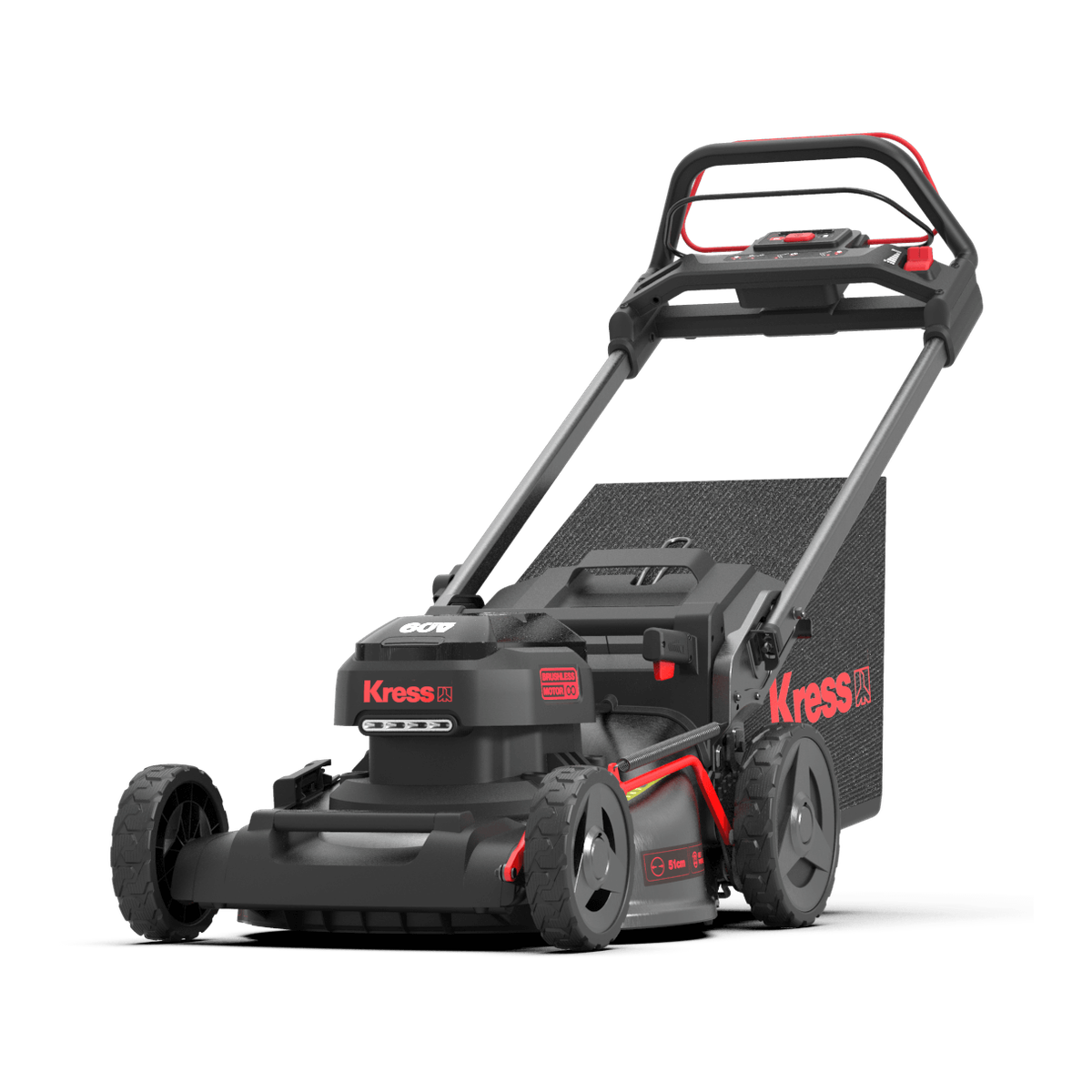 Kress 60 V 51 cm bürstenloser Rasenmäher mit Antrieb (KG760E)
