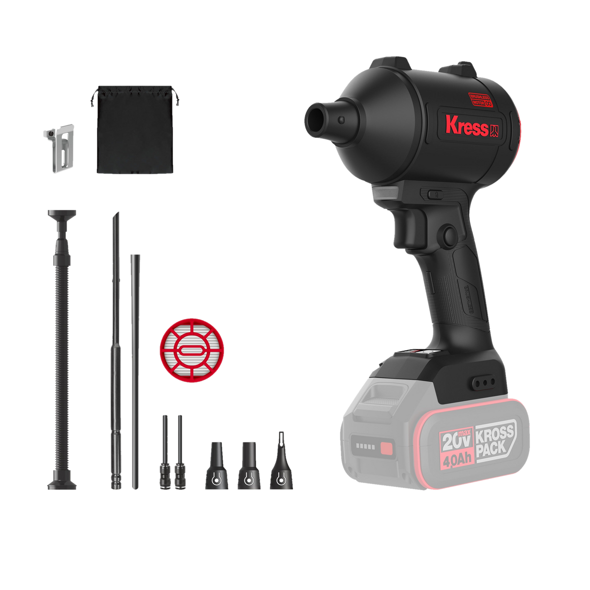 Kress 20 V Akku-Staubgebläse 1,1 m³/min (KH193)
