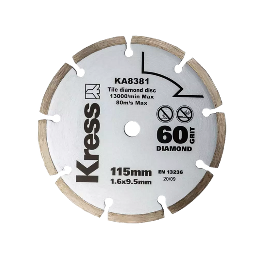 Kress Diamanttrennscheibe 115 mm 60 Grit (KA8381)
