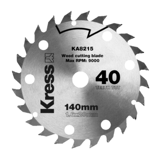 Kress TCT-Sägeblatt 140 mm 40 Zähne (KA8215)