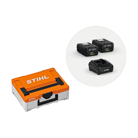 STIHL Akku Box S mit 2x AP 200 P und AL 301