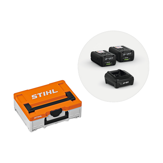 STIHL Akku Box S mit 2x AP 200 P und AL 301